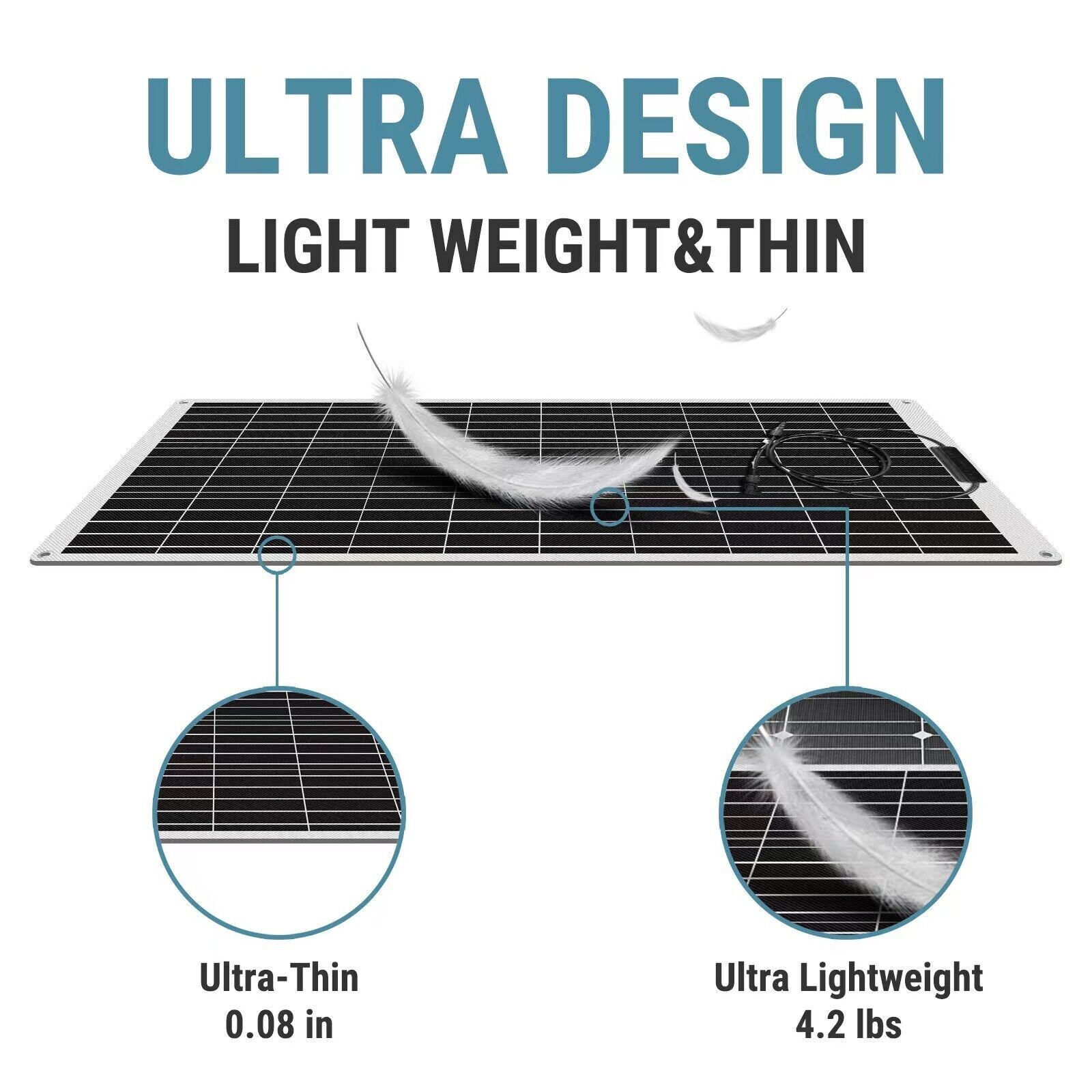 150W Watt Solar Panel Kit Charging Off-Grid Battery 12V Power RV Home Boat Camp