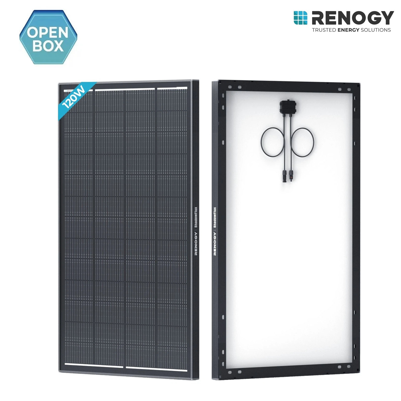 Open Box Renogy 120W N-Type Solar Panel High-Efficiency 25% For RV/Marine