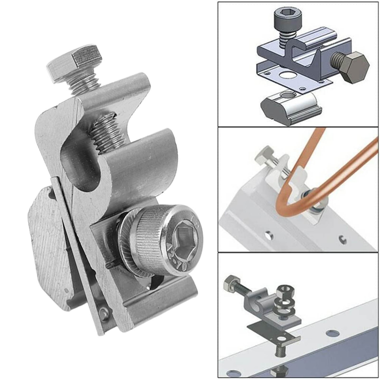 Solar Module Mounting Clamps Solar Mounting System Grounding Clip Collect Static