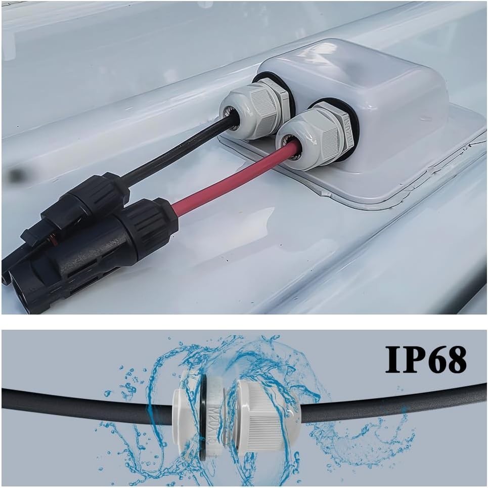 Durable Weatherproof Cable Gland for 2mm to 6mm Cables in Solar Projects