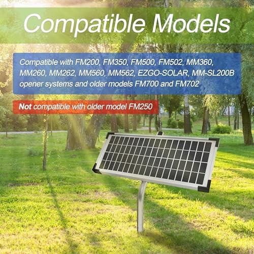 10W Solar Panel Kit for Mighty Mule Automatic Gate Opener