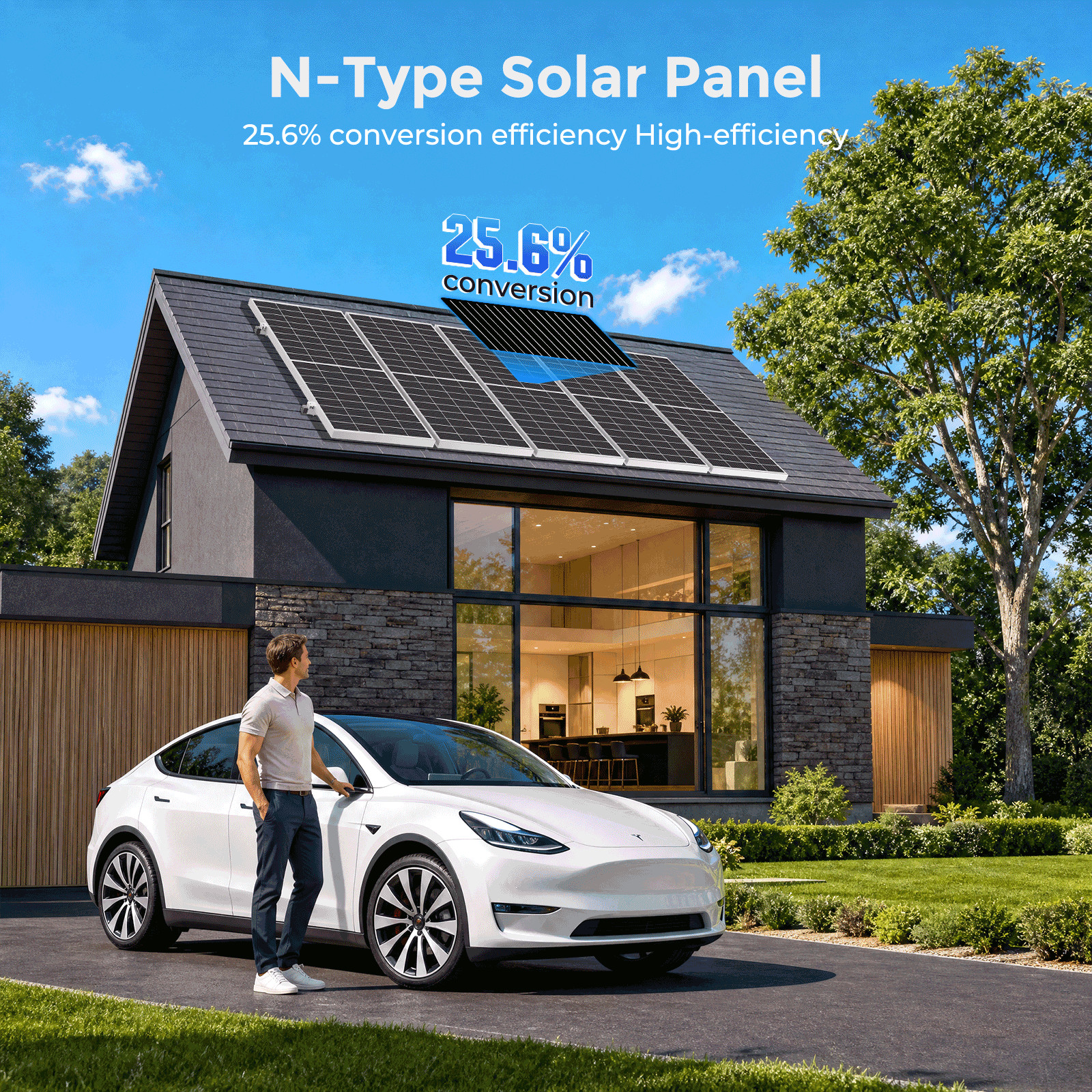 350W 700W 1050W 1400W 12V Mono Solar Panel High Efficiency Home Off-Grid Power