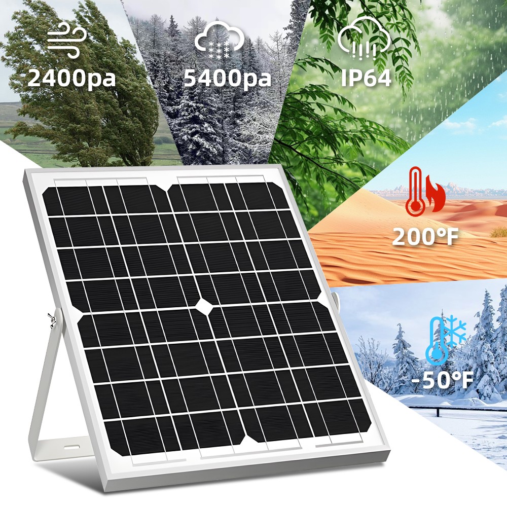 30W Solar Panel Trickle Charger 12V Solar Battery 100A W/ Controller Maintainer