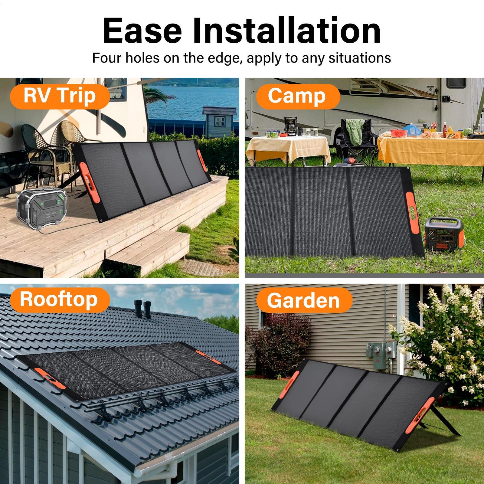 400W Portable Solar Panel Waterproof IP66 Foldable Solar Panel Kit Brand New–
