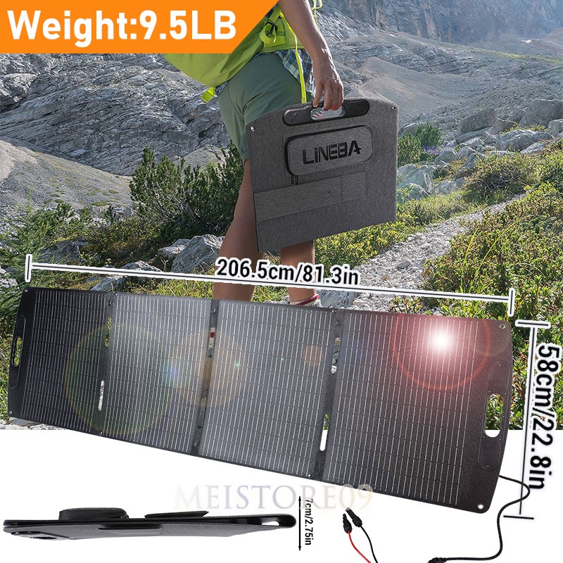 400W Solar Panel Foldable Long-lasting Self-supporting Waterproof for Outdoor RV