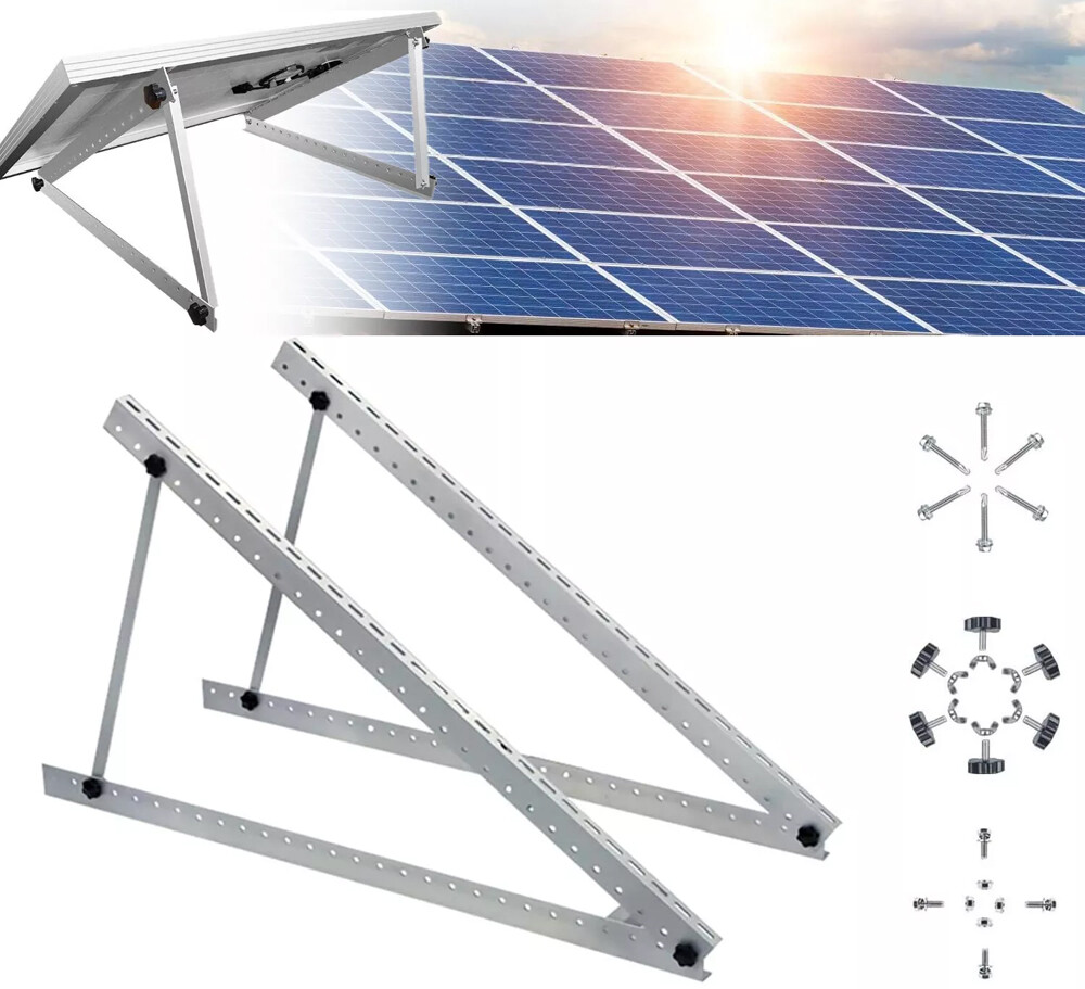 Adjustable Solar Panel Tilt Mount PV Brackets for Any Flat Surface RV Roof Boat