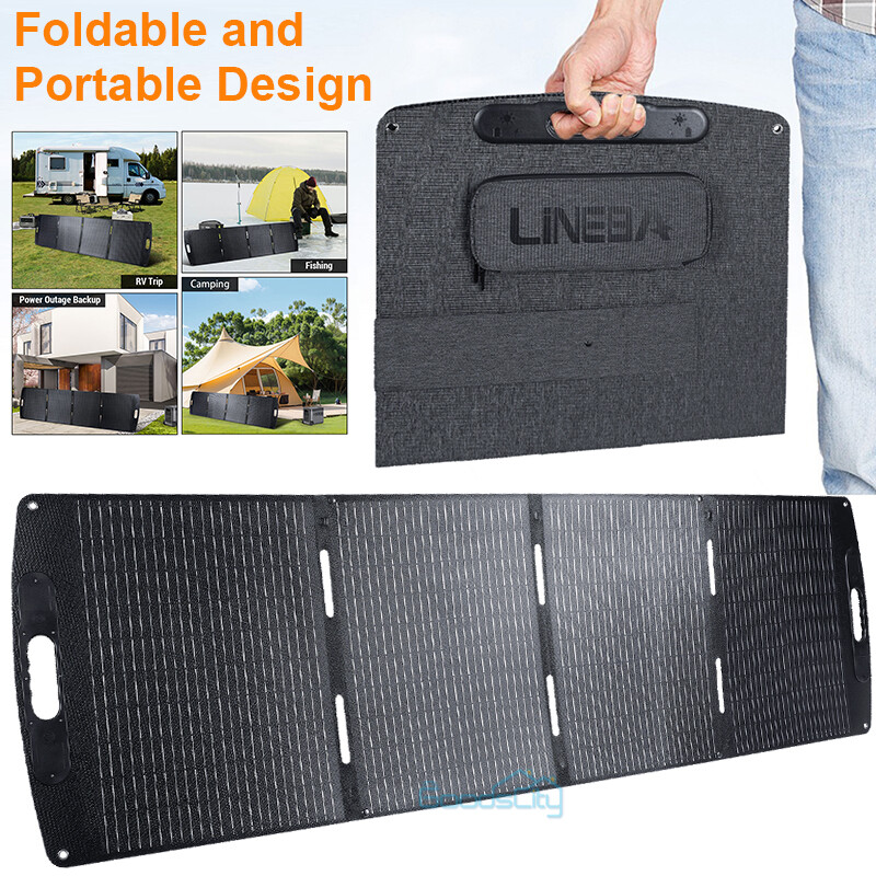 100W 200W Solar Panel Foldable Long-lasting IP65 MC4 Connectors, Controller