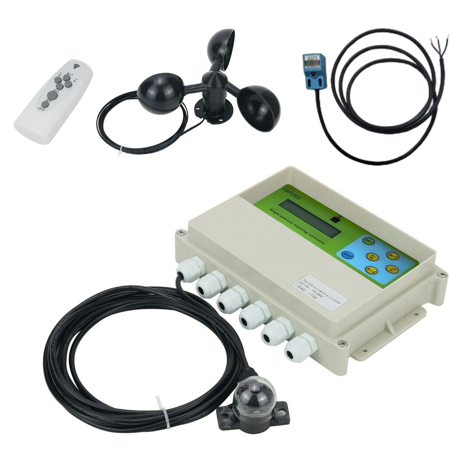 Automatic Solar Tracking Remote Control Solar Tracker Controller LCD Single Axis