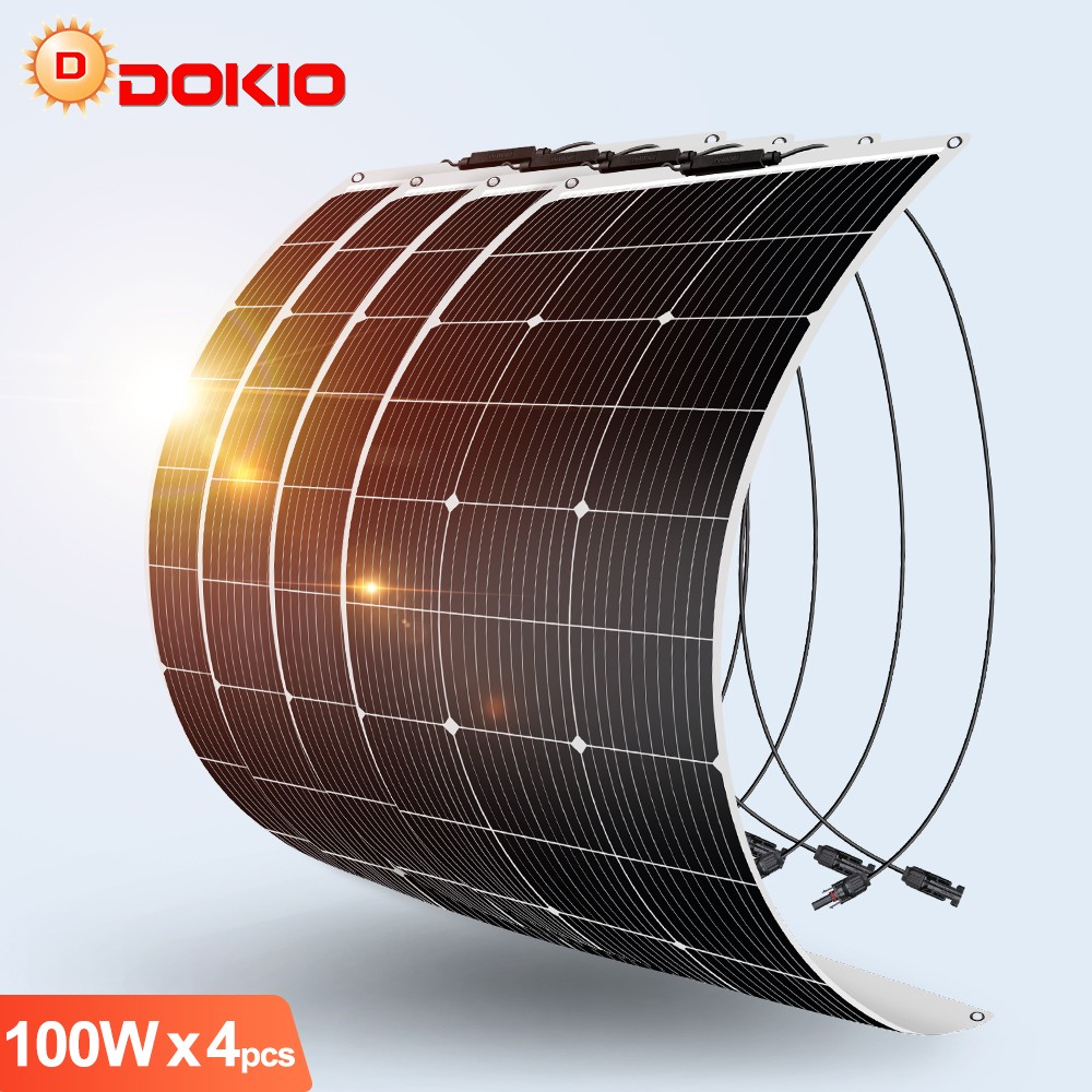 Flexible 400W 12V Mono Solar Panel for RV,Outdoor & Emergency – Waterproof