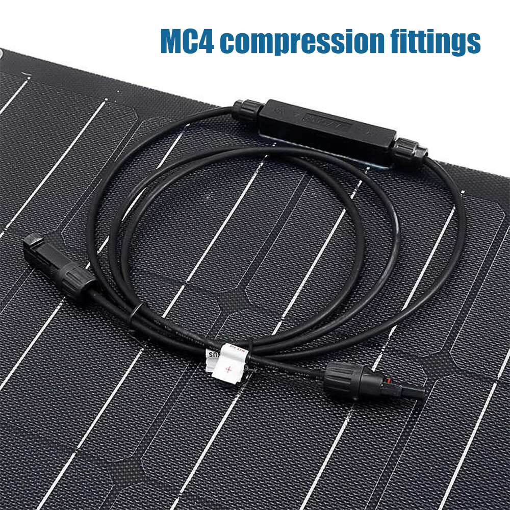 150W 12V Flexible Solar Panel Monocrystalline Battery Charger RV Boat Marine Car