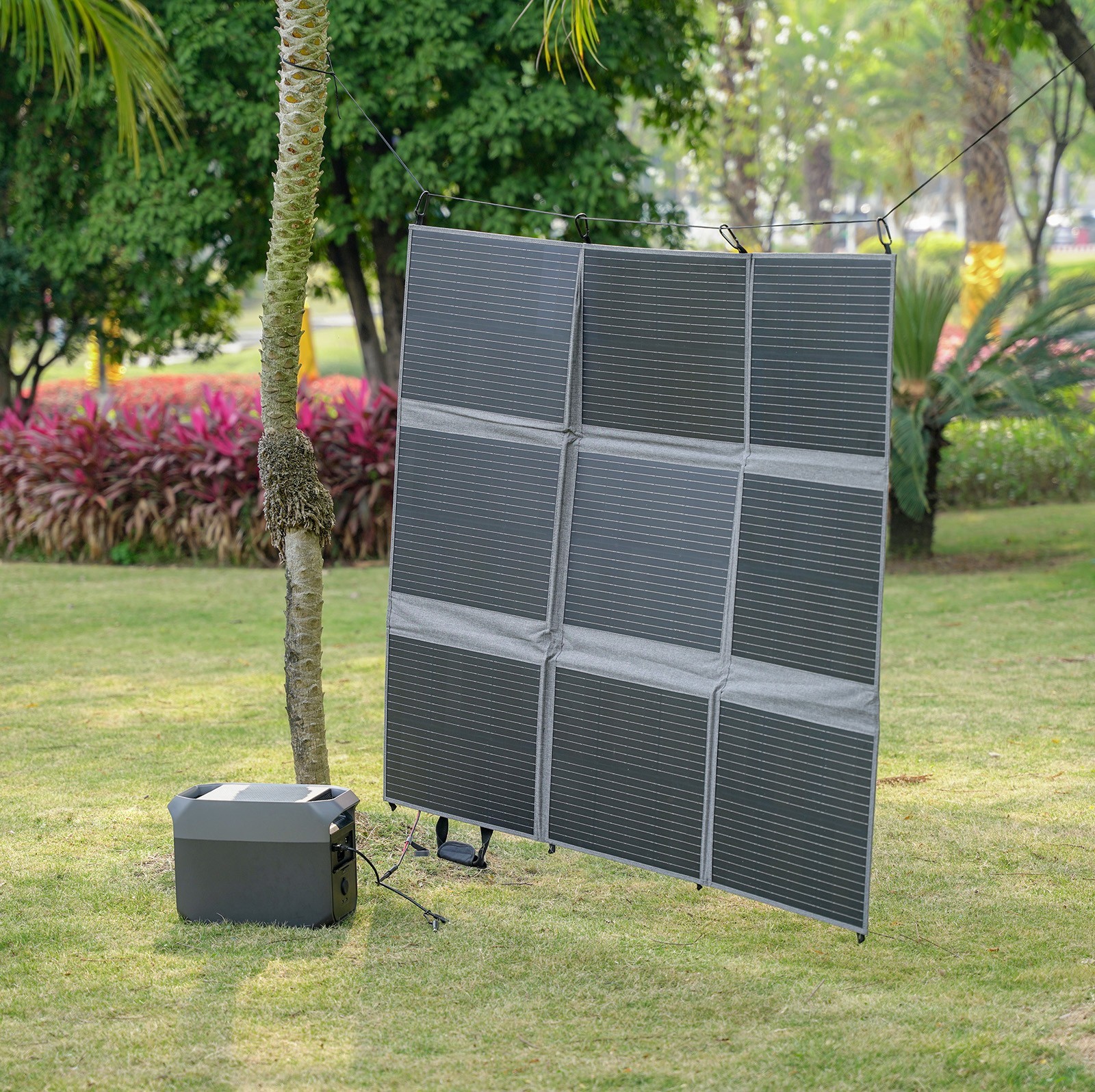 MHPOWOS 400W Watt Solar Panel Blanket Portable Folding for Power Station Camping