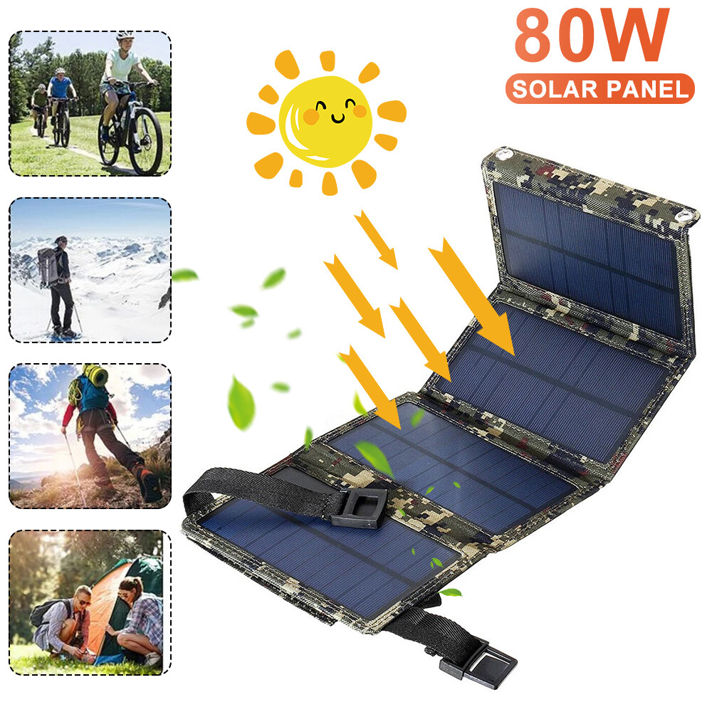 Portable Solar Panel Charger – Fast Charging for Camping, Hiking & Travel