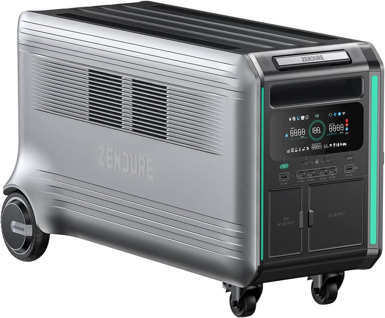 Zendure Power Station,Solar Generator SuperBase V 4.6KWh Expandable Home Battery