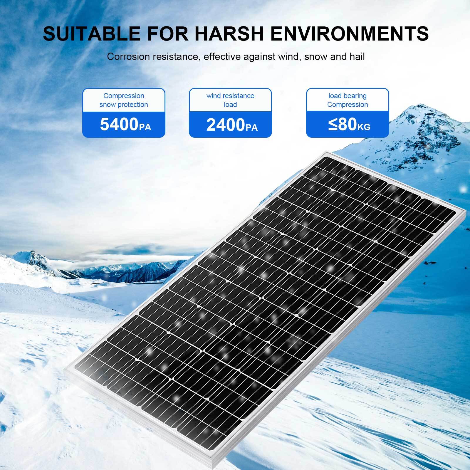 400W Solar Panel Kit High-Efficiency Charger Battery Off Grid Caravan RV Home US