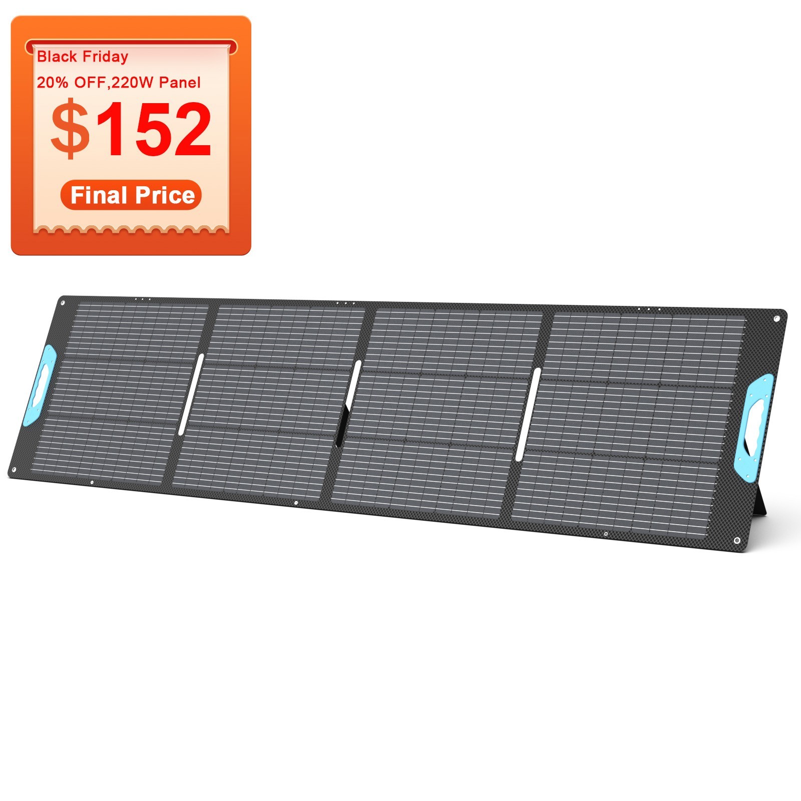 E-POWO 110W 220W 400W Solar Panel Kit for Ecoflow Anker Jackery Power Stations