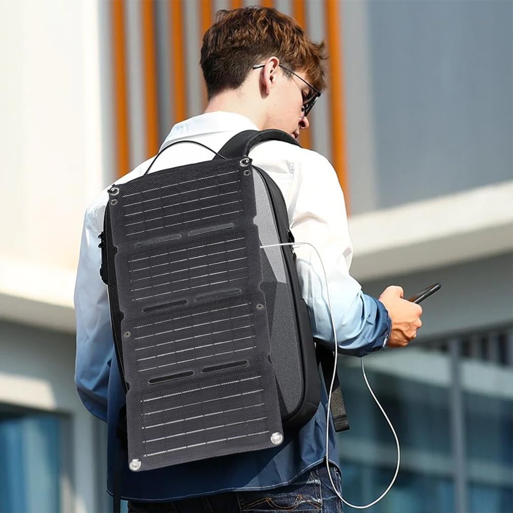 4-Fold Foldable 10W Solar Panel Portable Mobile Solar Panels Charger Dual USB 5V