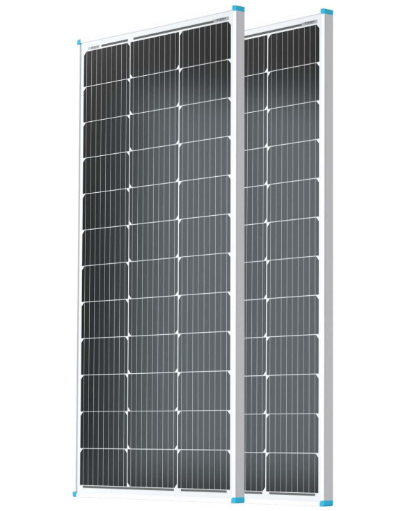2PCS Solar Panels 100 Watt 12 Volt, High-Efficiency Monocrystalline PV Module…