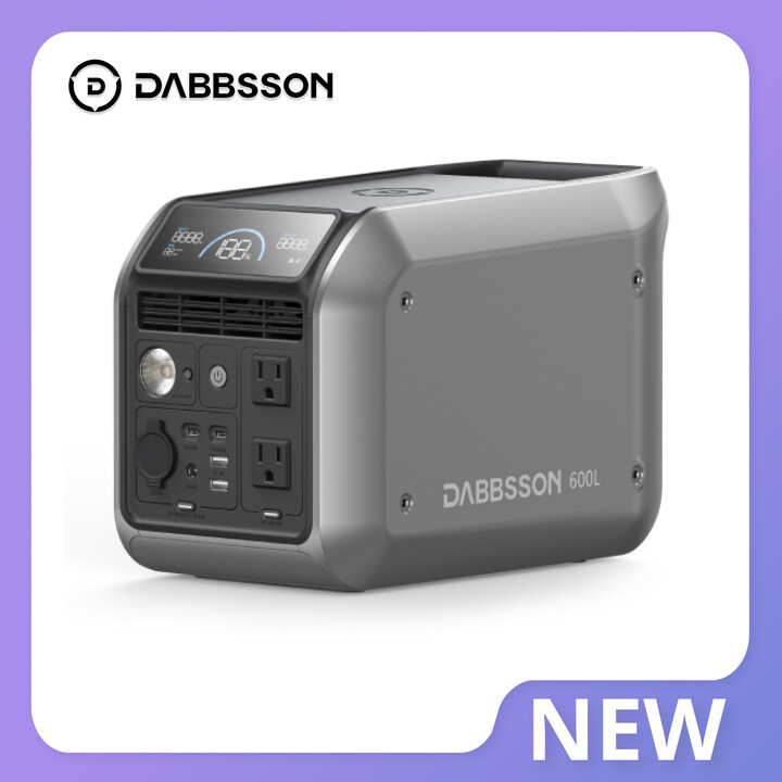 Dabbsson 600L Portable Power Station 768Wh 600W Solar Generator for Camping/Tirp