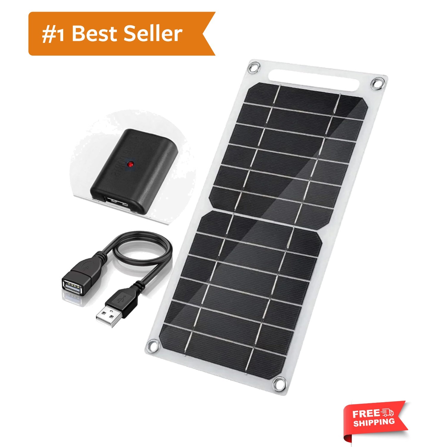 Mini 5V 6W USB Solar Panel, Portable 5 Volt 6 Watt High Efficiency Monocrysta…