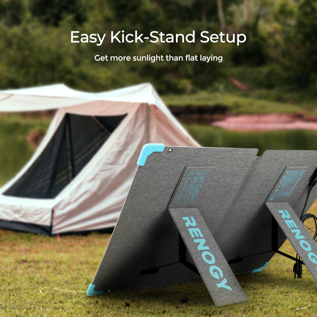 Renogy 80W Waterproof Foldable Portable Solar Panel Power Backup