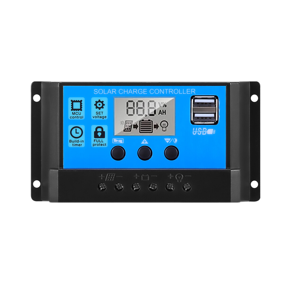 400W 12V Solar Panel Controller Kit Trickle Charger Battery Maintainer Car