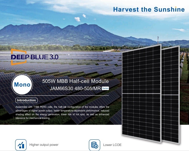 JAsolar Solar Panel 505w