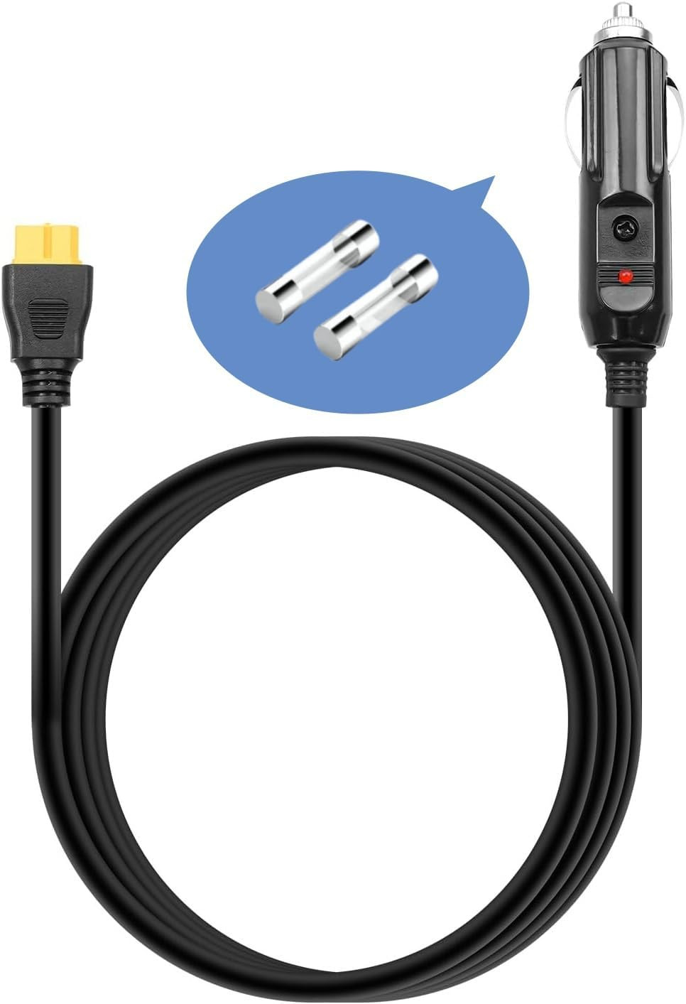 6.8FT Portable12V/24V Car Charger Suitable Compatible Ecoflow Delta/River