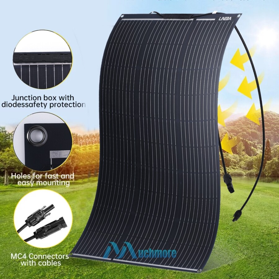 5000W Complete Solar Panel Kit Solar Power Generator 30A Home 110V Grid System