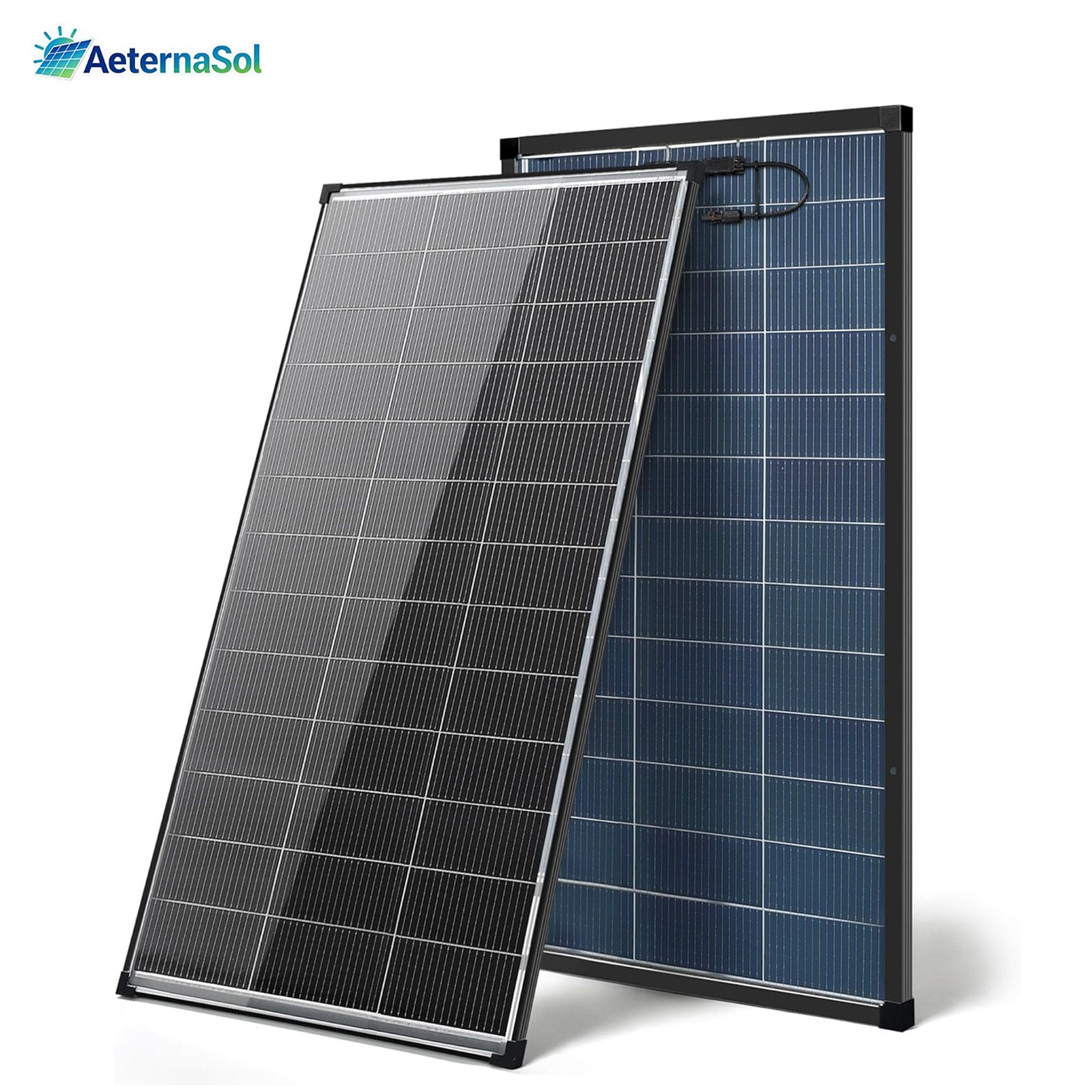 2-PACK 200W N-Type Bifacial PV Module 12V Trailer Home roof Battery Charger