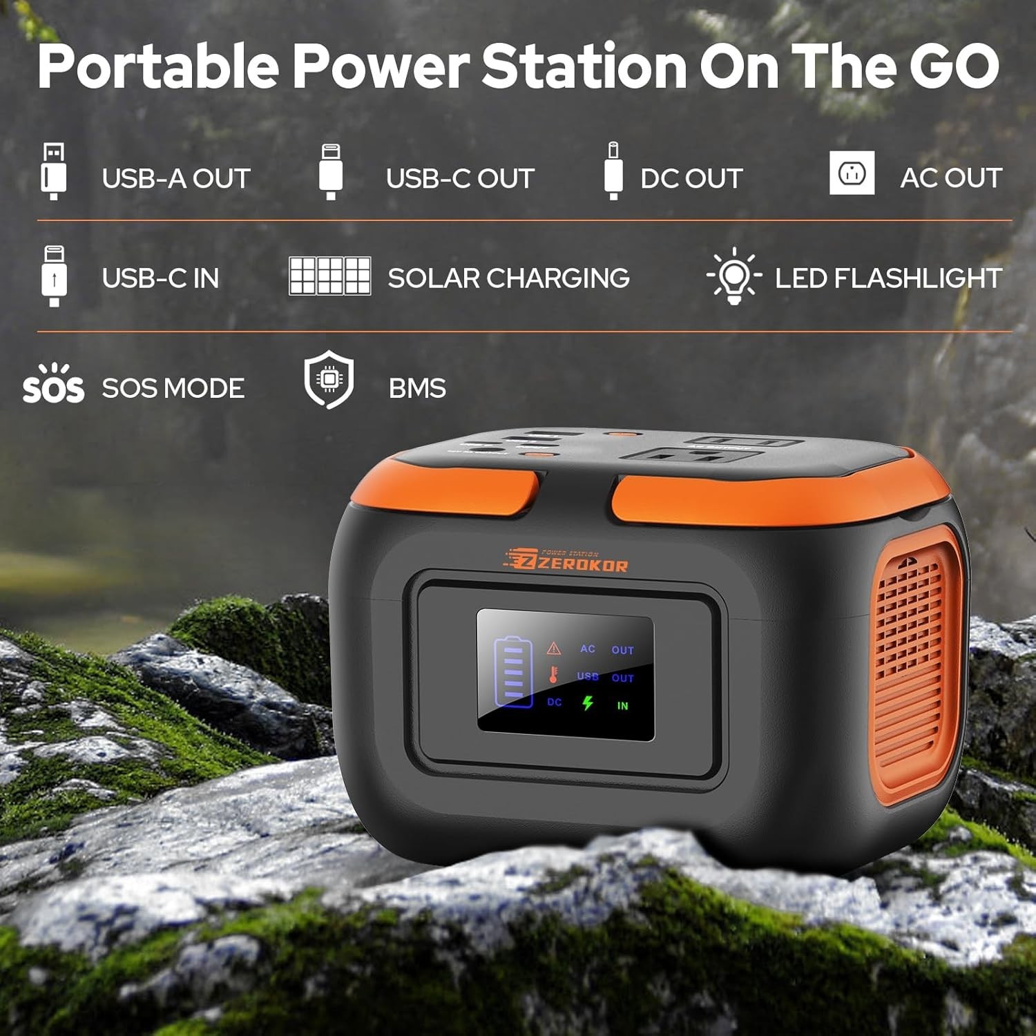 Compact & Powerful 120W Battery Generator – Ideal for Outdoor Fun & Adventures