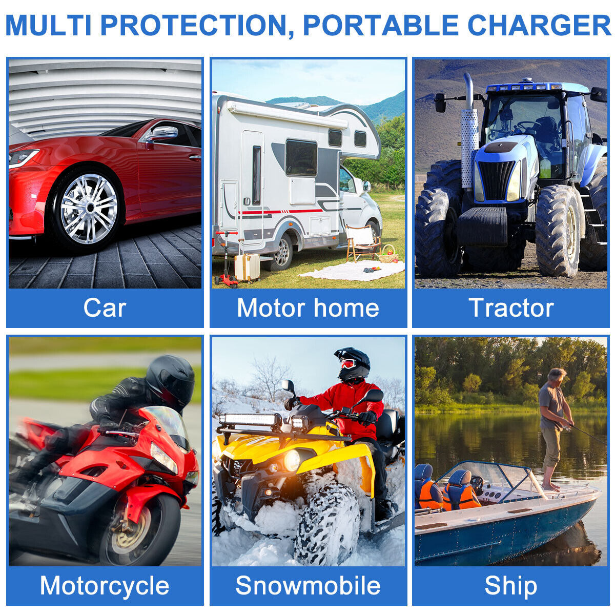 30W Solar Panel 12V Trickle Charge Battery Charger Kit Maintainer Marine RV Car
