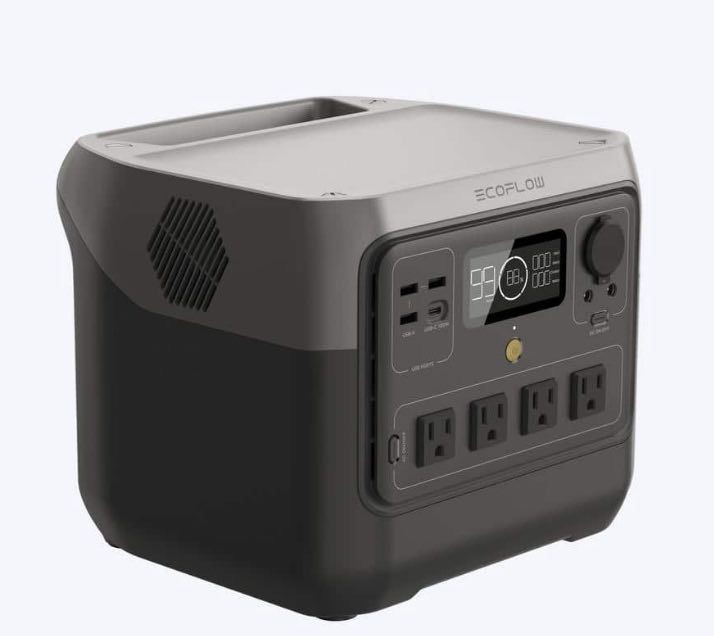 EcoFlow River 2 Max Power Station 512Wh Portable Outdoor Solar Generator Used