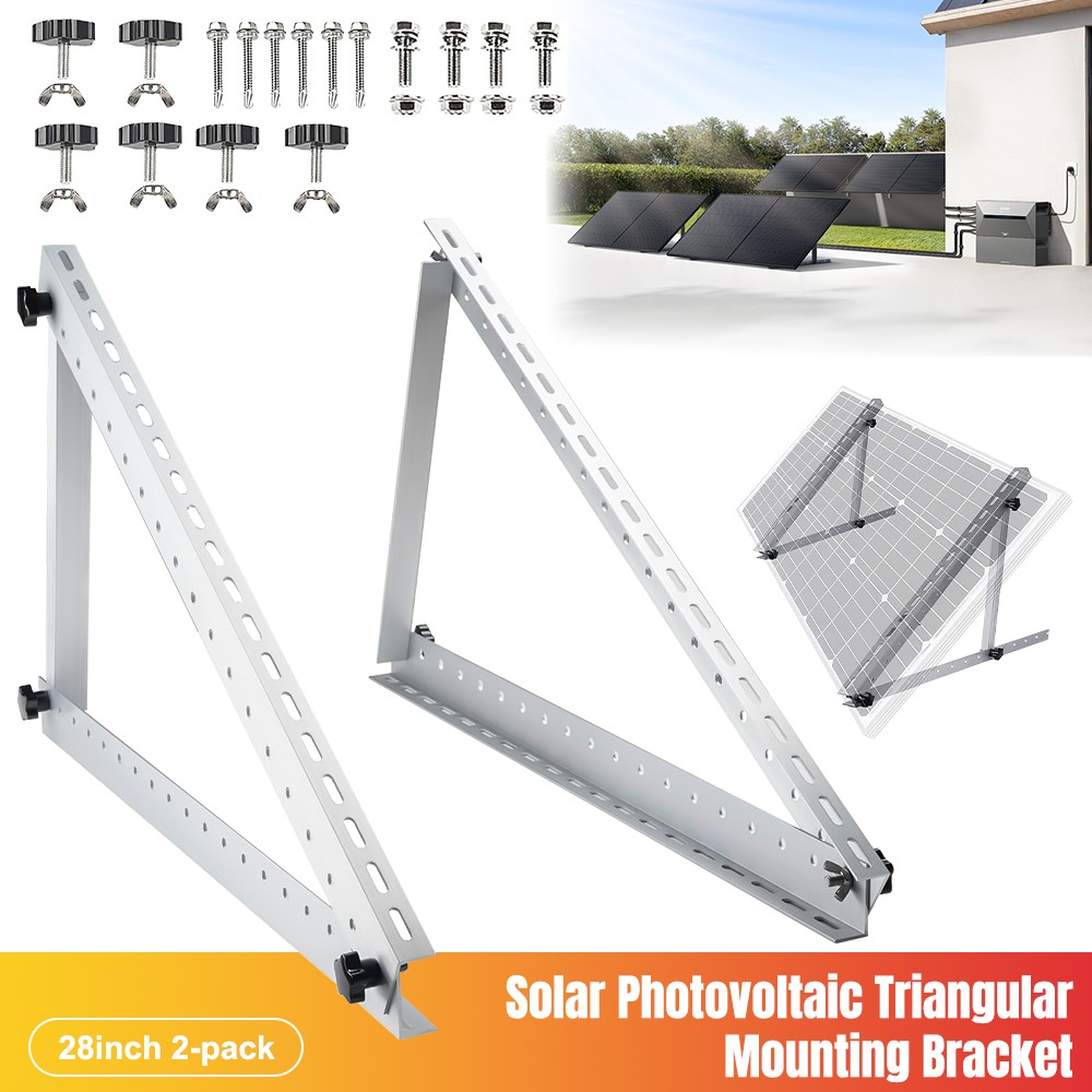 Adjustable Solar Panel Tilt Mounting Rack Brackets RV Roof Boat Off Grid System