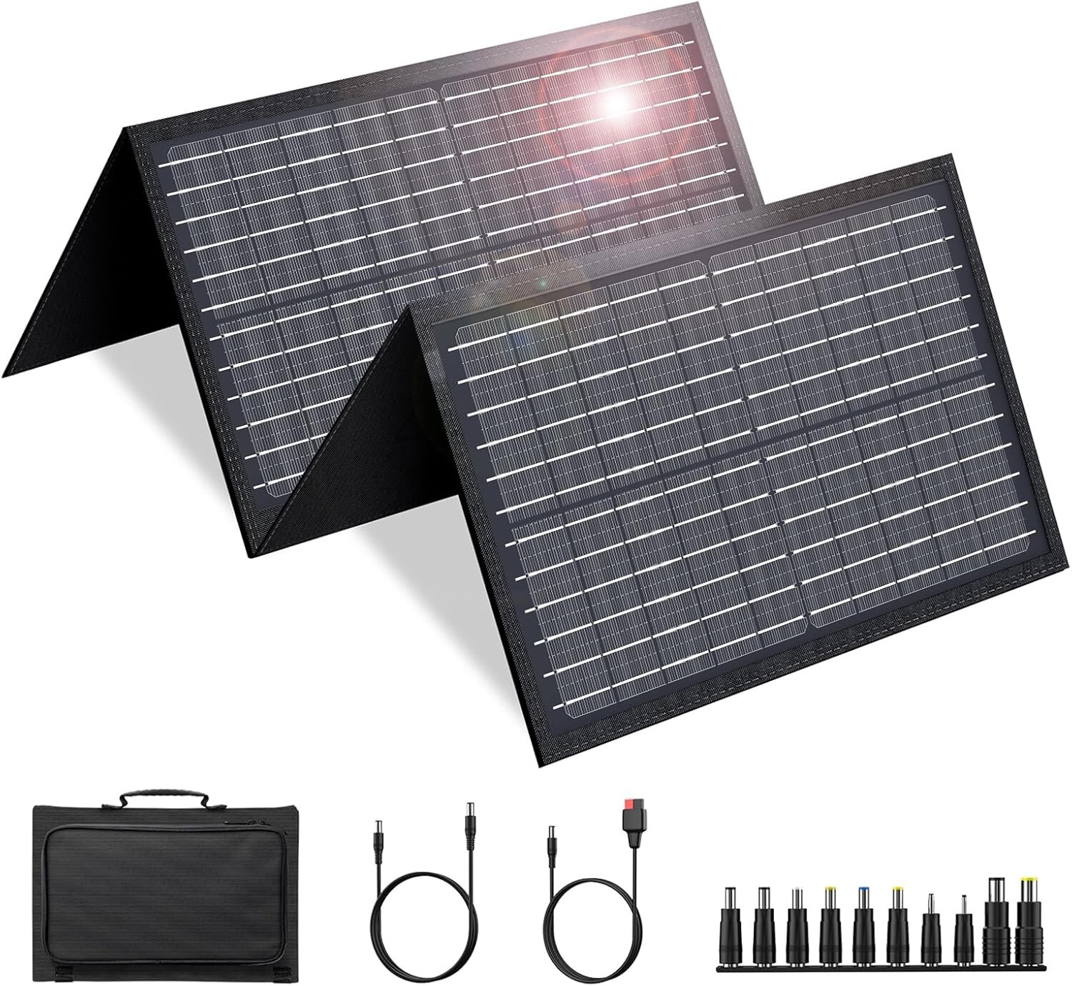 60W Solar Panel for Portable Power Station, Foldable Solar Panel