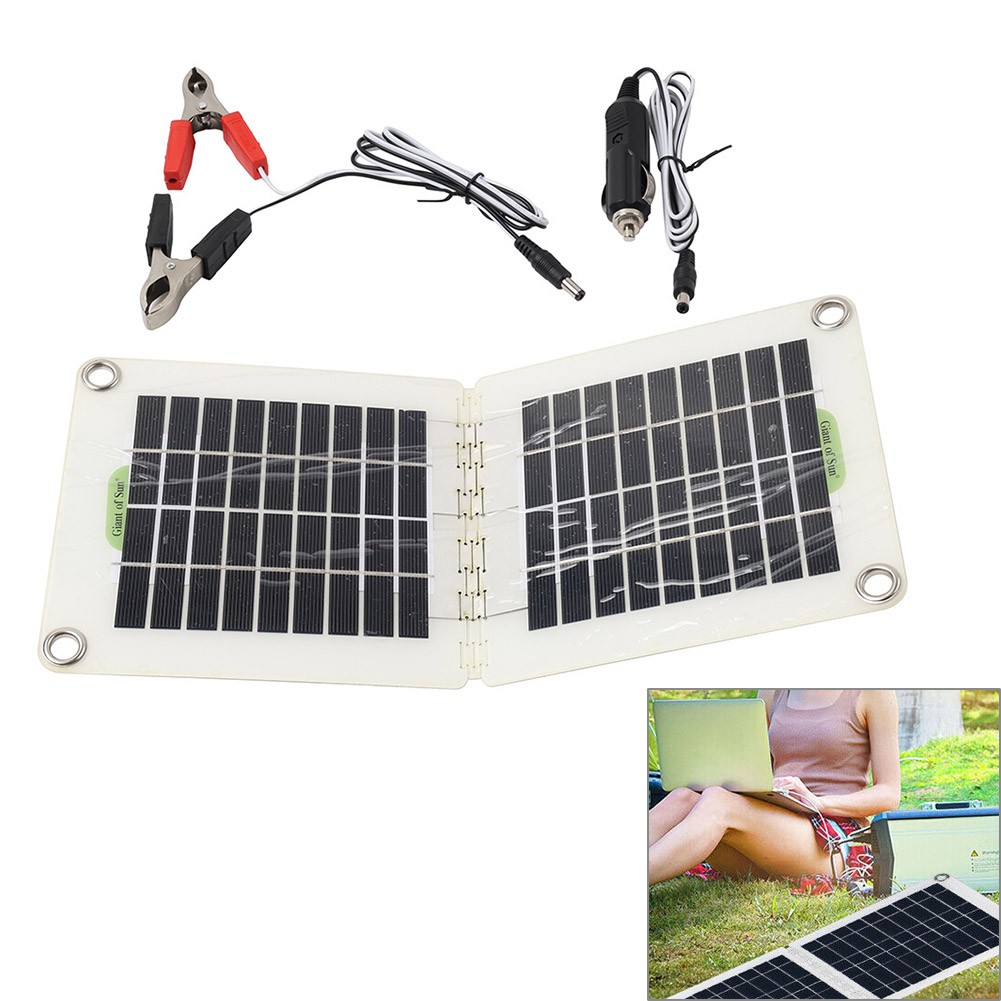 60W Foldable Solar Panel Module for 18V/12V RV/Car/Boat Battery Recharge hs