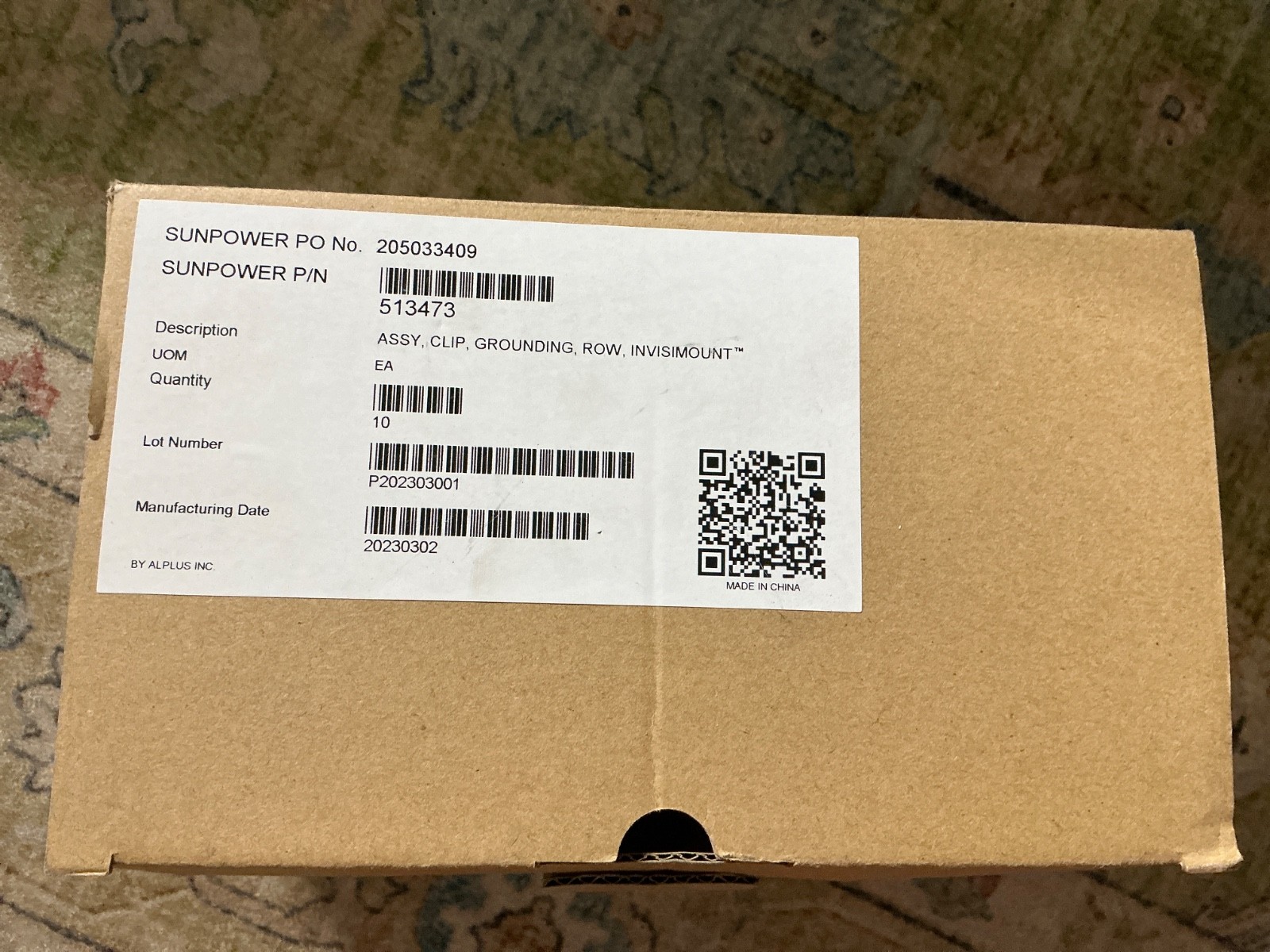 New Sunpower InvisiMount 513473 Solar Panel Grounding Assembly Clip Box of 10