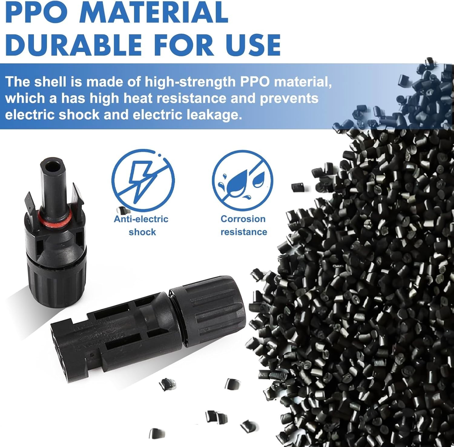 High-Performance 16 PCS Solar Panel Connectors – Weather-Resistant & Versatile