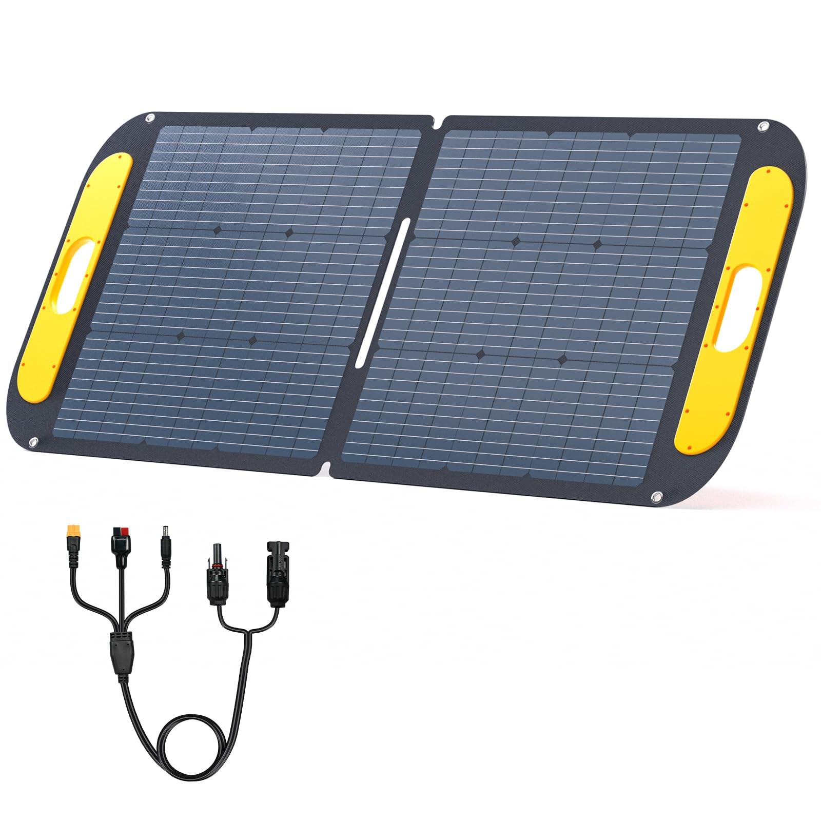 VTOMAN Portable Solar Panel for Solar Generator, 110W 19V Folding Solar Charg…