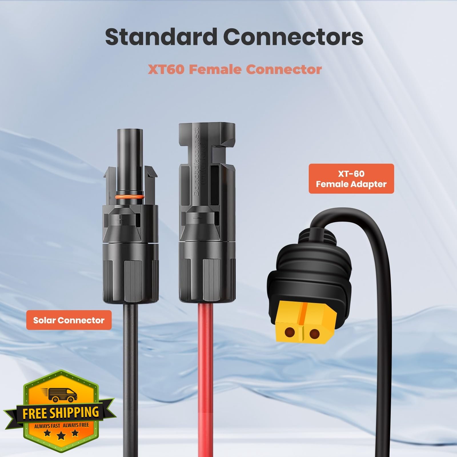 FlexSolar 14AWG Solar Charge Cable Anderson DC5521 DC7909 XT60