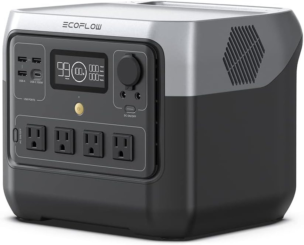 Portable Power Station RIVER 2 Pro, 768Wh Lifepo4 Battery, 70 Min Fast Charging,