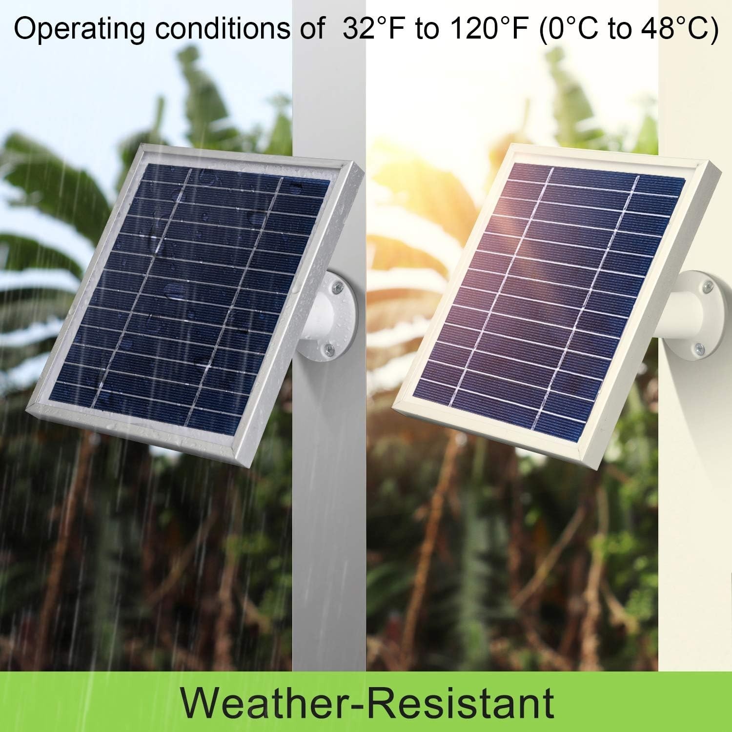 3 Pack Solar Panel Charger Compatible with Arlo Pro 5S 2K/Pro 4/Pro3/Ultra 2/…