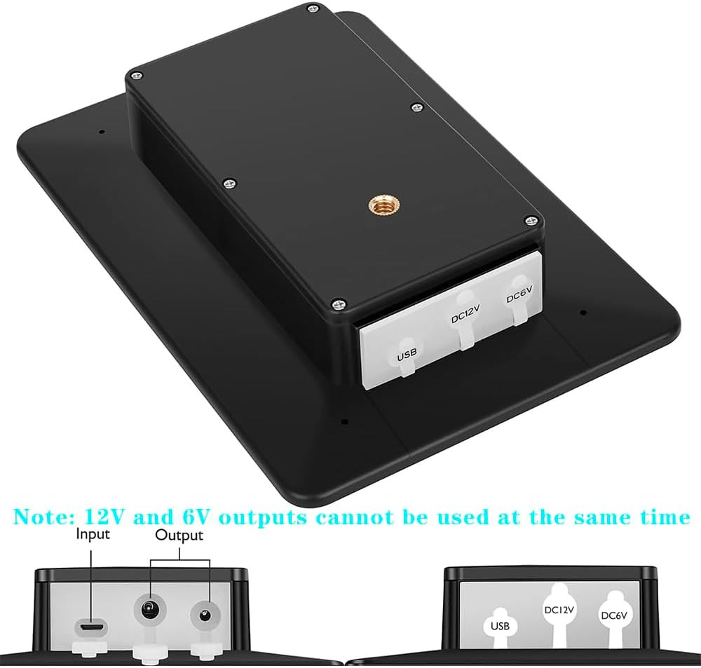 Updated Version 2Pack Trail Cameras Solar Panel 12V/1A 6V/2A with Build-In 4000M