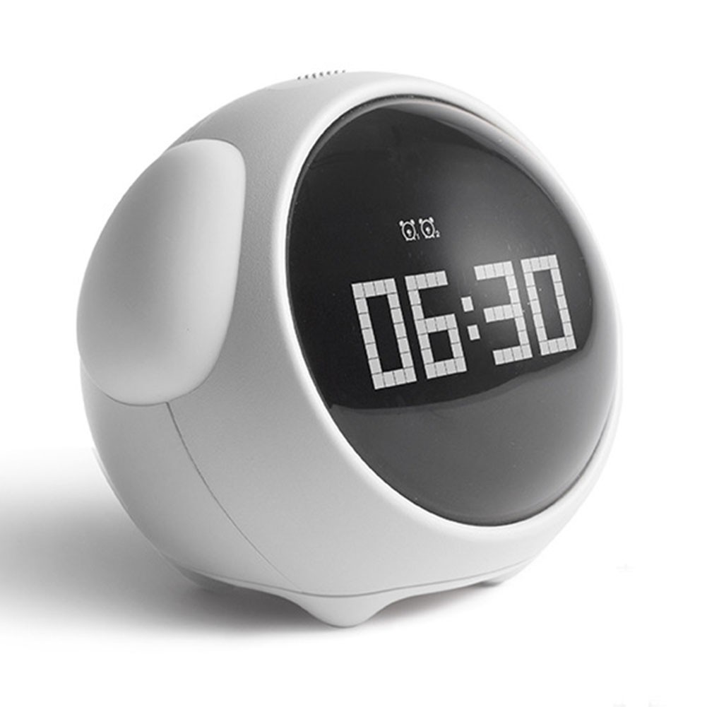 Fun Expression Alarm Clock for Children with Voice Control Night Light