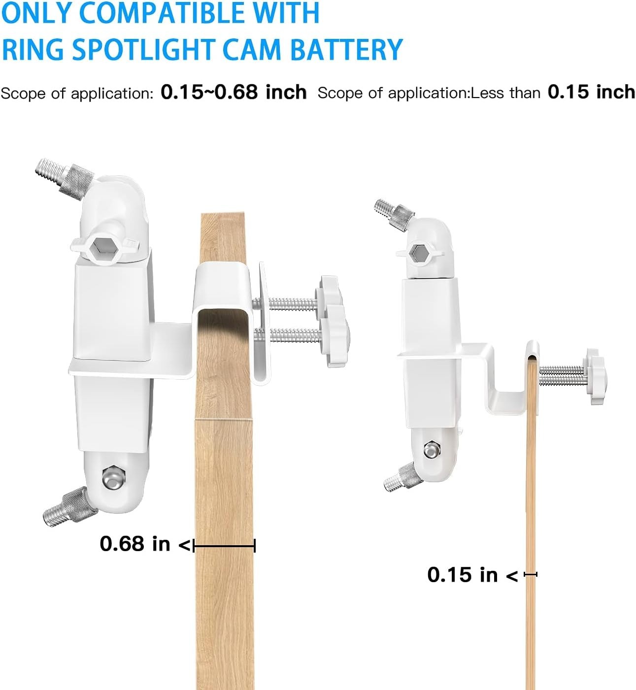 Universal 2-in-1 Weatherproof Camera Mount for Ring Solar Panels & Spotlight Cam