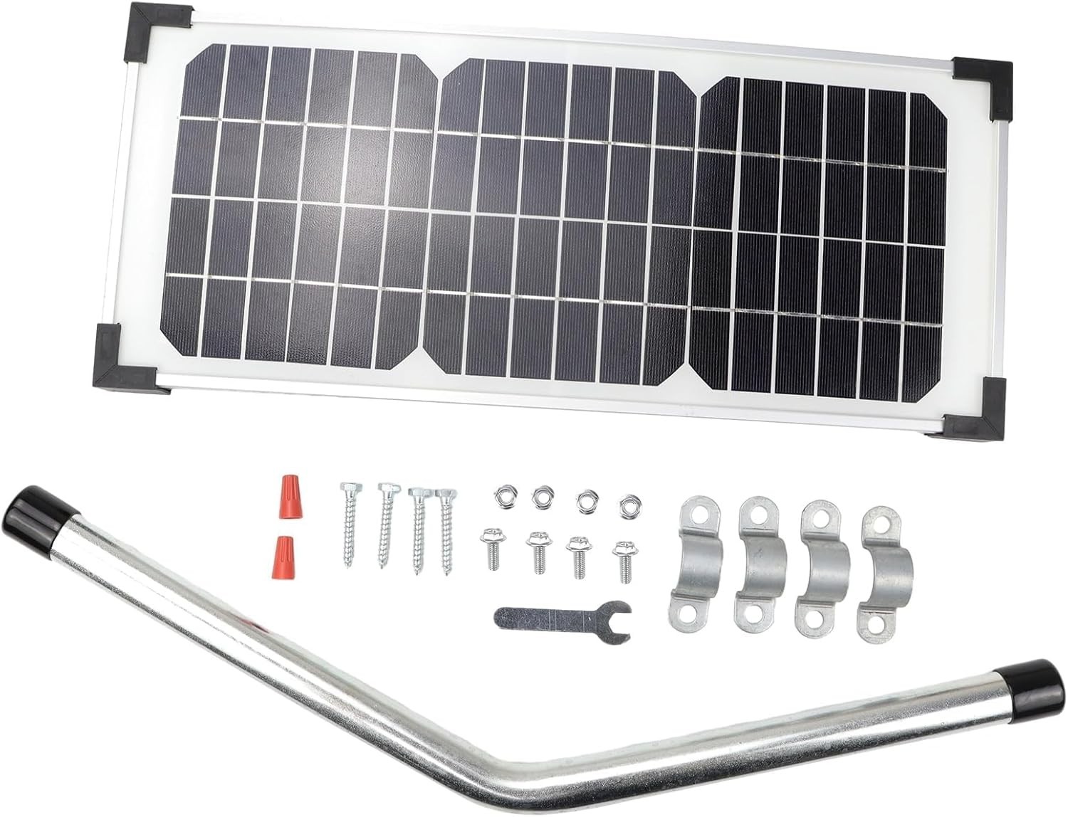 FM123 Solar Panel Kit,Compatible with Mighty Mule Automatic Gate Openers,10 Watt