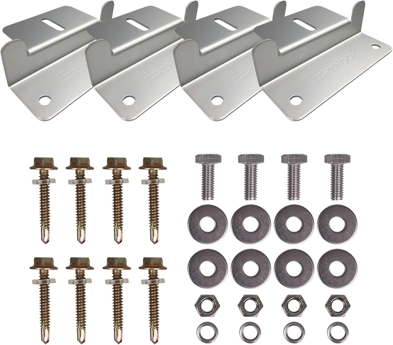 Durable Gray Aluminum Z Brackets – Solar Mounting Solution for Off-Grid Living