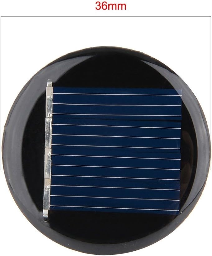 5Pcs 2V 40mA Poly Mini Round Solar Cell Panel Module DIY for Light Toys Charg…