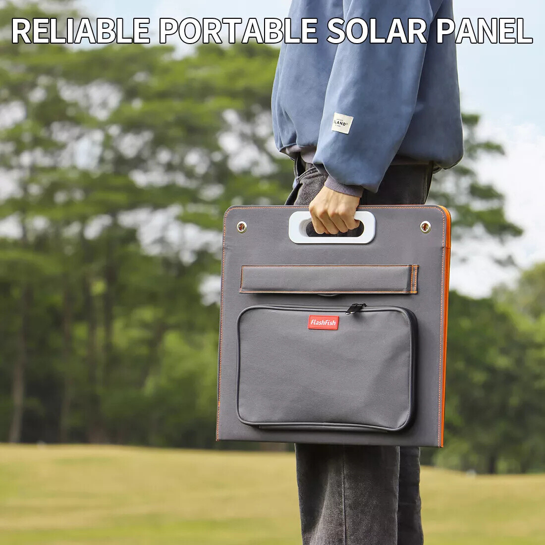 Flashfish 60W Foldable Solar Panels with 18W USB and 18V DC for Outdoor Camping