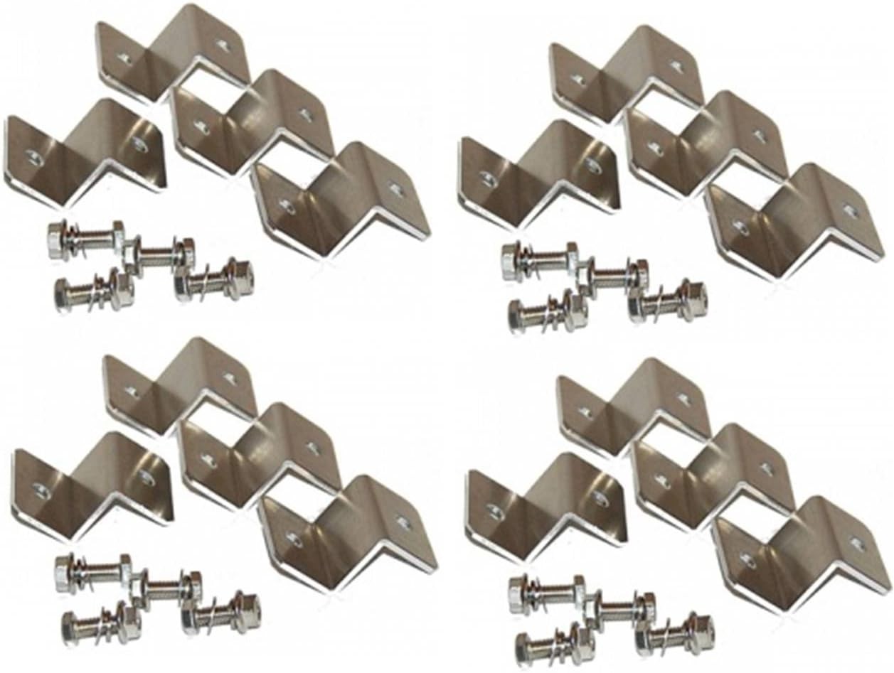 WindyNation 4 Sets Solar Panel Z Bracket Mount Mounting Set RV Boat Off Grid