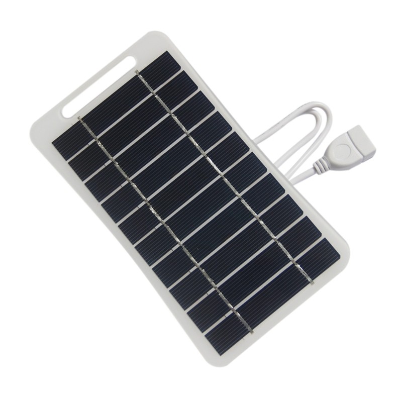 5V 2W USB Solar Panel Charger for Charging Phones Weather Resistant Charger